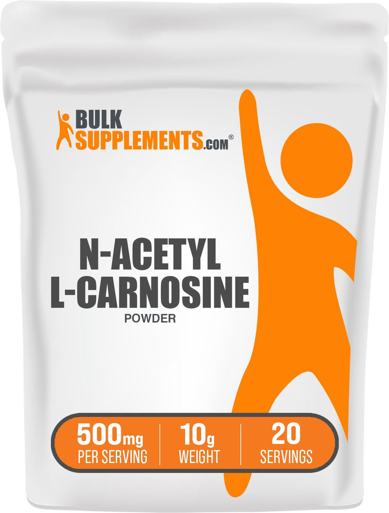 N-Acetyl L-Carnosine Powder 500mg - Gluten Free Carnosine Supplement | BulkSupplements
