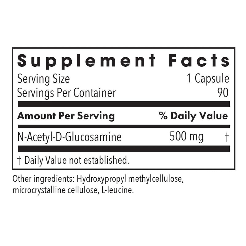 N-Acetyl D-Glucosamine 500mg (NAG) – Joint Support, Vegan Capsules (90)