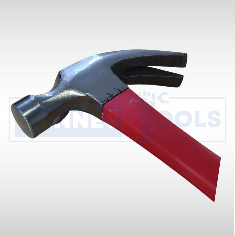 20oz Fibreglass Claw Hammer with Rubber Grip Handle