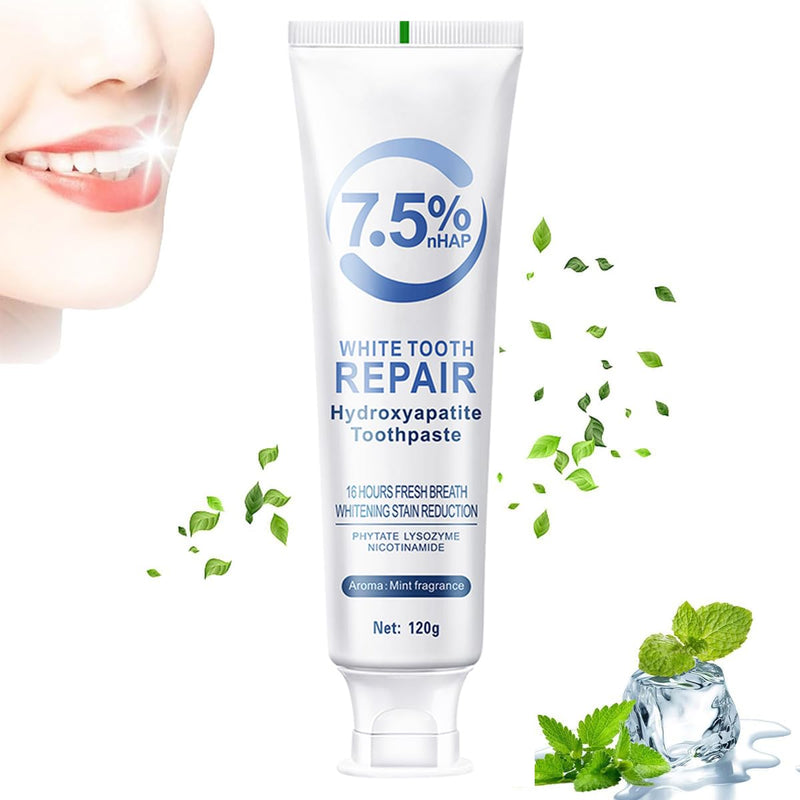 Hydroxyapatite Toothpaste for Enamel Protection & Strengthening | Gentle Mint 4.23oz