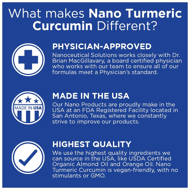 Nano Turmeric Curcumin - Highly Bioavailable Nano Liquid (30 ml) | Organic Vegan Non-GMO