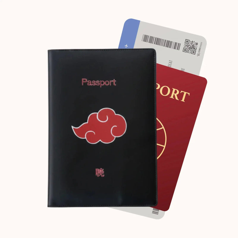 Naruto Akatsuki Black Passport Cover