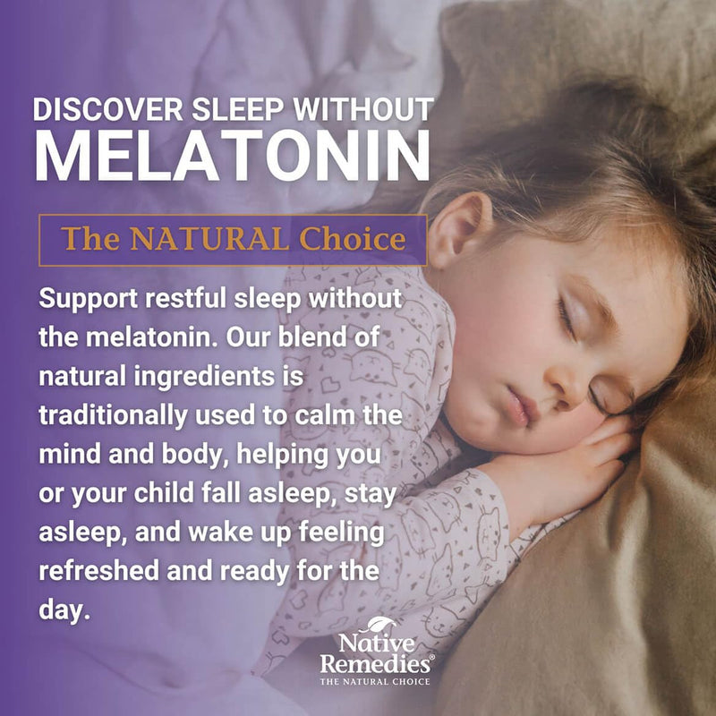 Native Remedies Melatonin-Free Sleep Gummies – Sugar-Free Herbal Sleep Aid for Adults (GABA, Magnesium, L-Theanine & Valerian) – 60 Gummies