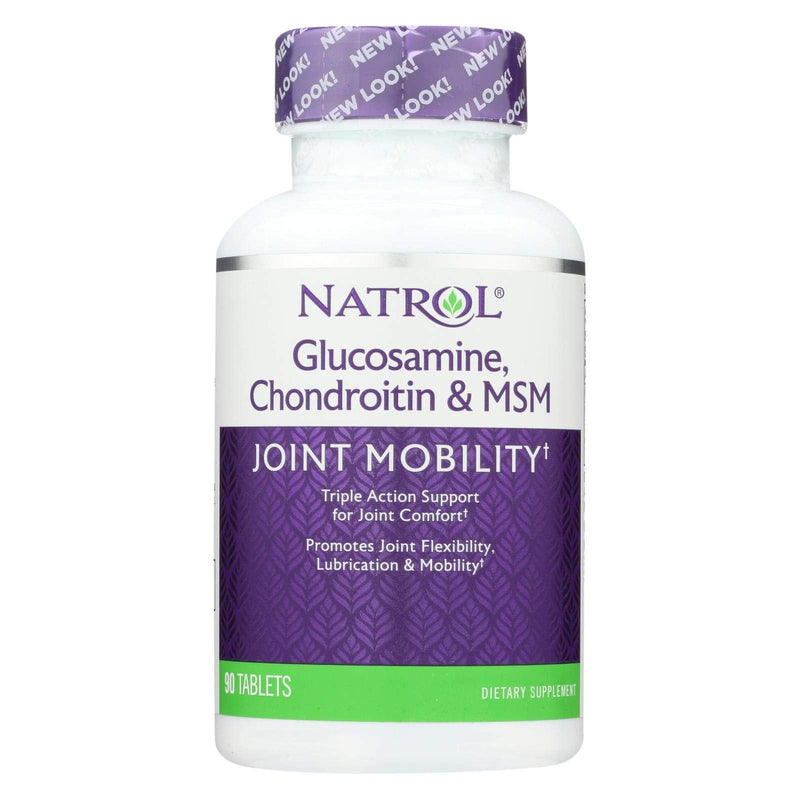 Natrol Glucosamine Chondroitin & MSM - 90 Tablets | Joint Health Support