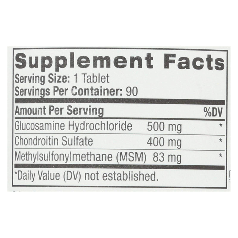 Natrol Glucosamine Chondroitin & MSM - 90 Tablets | Joint Health Support
