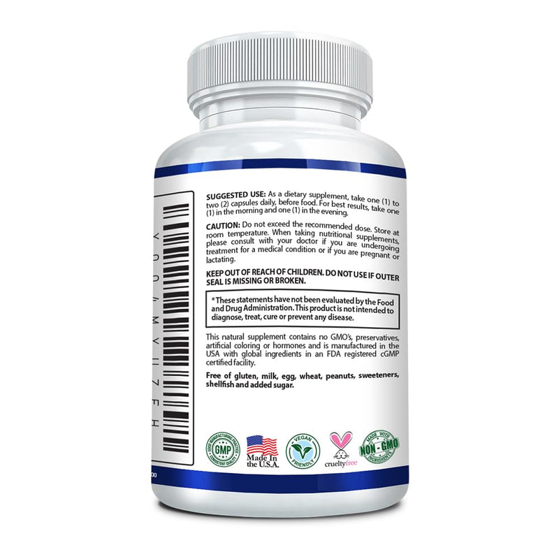 Research Verified Nattokinase 4000 FU – Circulatory Support – BioPerine – No Vitamin K2 – 60 Capsules