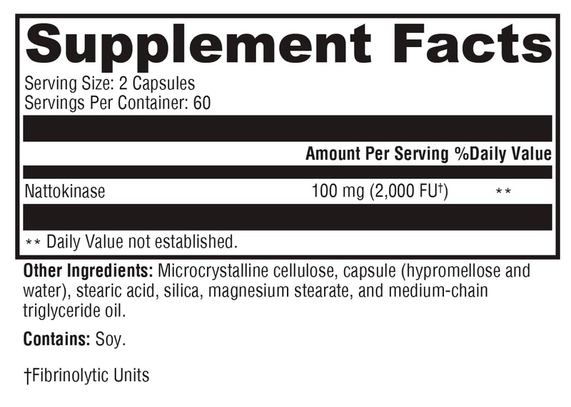 XYMOGEN Nattokinase 2000 FU – Heart Health, Circulation & BP Support (120 Capsules)