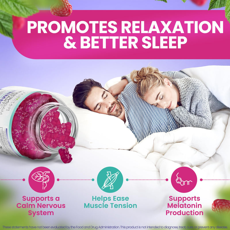 Natural BioScience Sugar Free Magnesium Gummies – Calming Anti-Stress & Sleep Support