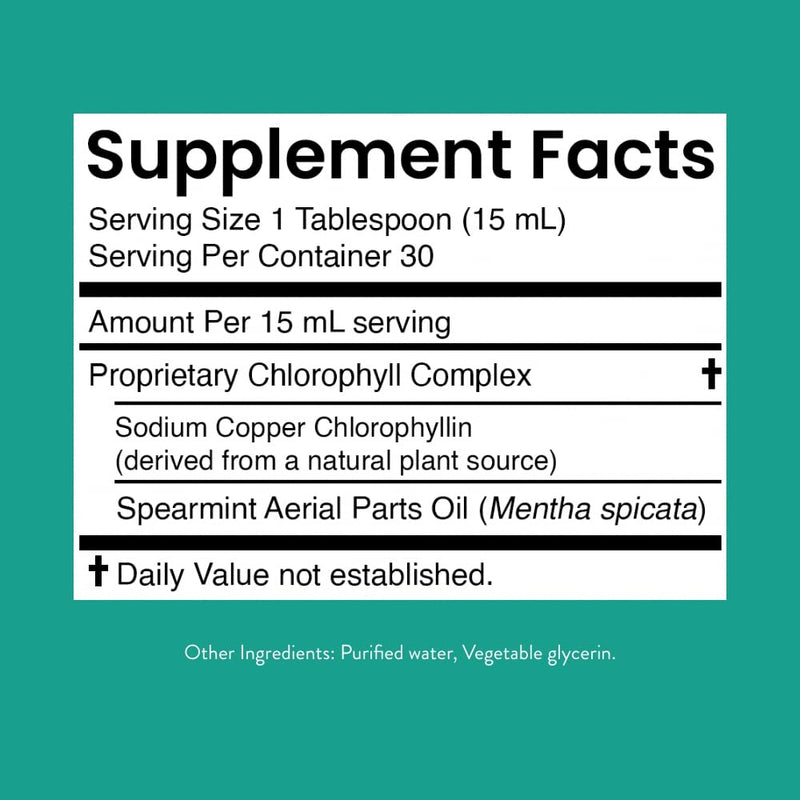 Nature's Sunshine Liquid Chlorophyll Extra Strength – Immunity & Detox (16 oz)