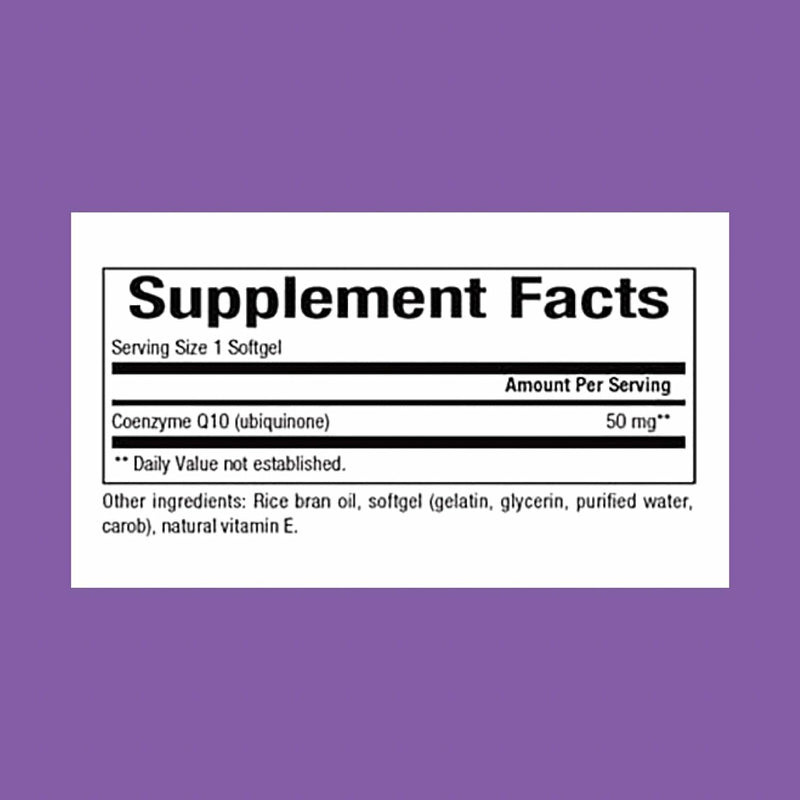 Natural Factors Coenzyme Q10 50 mg - 60 Softgels (60 Servings) | Antioxidant Support