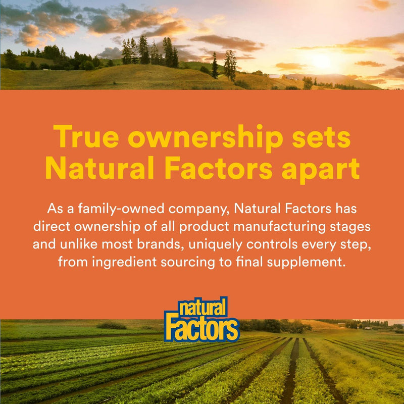 Natural Factors Total Body Collagen Bioactive Peptides Powder – Orange | Skin, Hair & Joint Support