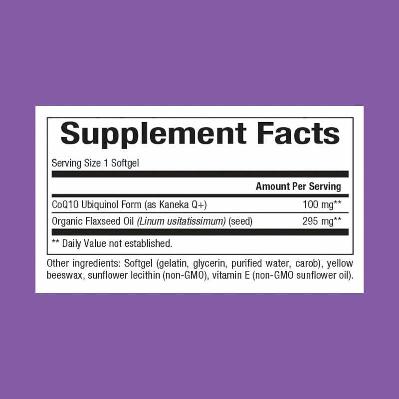 Natural Factors Ubiquinol 100 mg - Heart Health & Energy Support | 30 Softgels