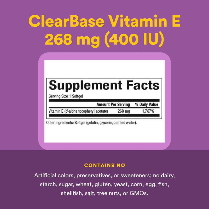 Natural Factors Vitamin E 400 IU Softgels – Antioxidant & Cardiovascular Support