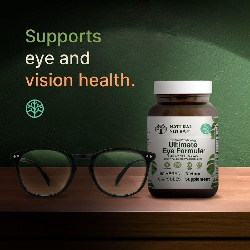 Natural Nutra Ultimate Eye Health - Bilberry & Blueberry Extract (30 Caps, Pack of 2) | Vegan, Non-GMO