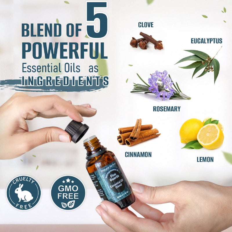 Natural Riches Five Guards Essential Oil Blend – Health Shield Aromatherapy 30ml