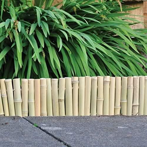 Bamboo Garden Lawn Edging Border Roll