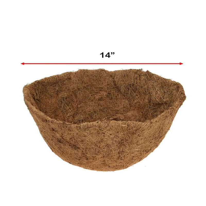 14 Inch Natural Coco Fibre Hanging Basket Liner for Plants