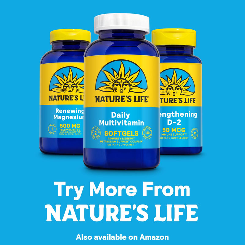 Nature's Life Zinc Picolinate 30mg + Copper 2mg – Chelated Zinc Supplement for Immune, Cardiovascular, Skin & Muscle Health | 50 Servings, 60-Day Guarantee