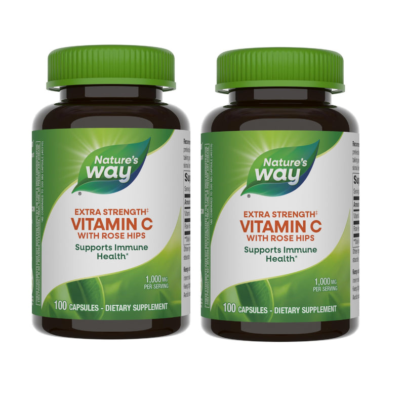 Nature's Way Vitamin C with Rose Hips – Extra Strength 1000 mg/Serving