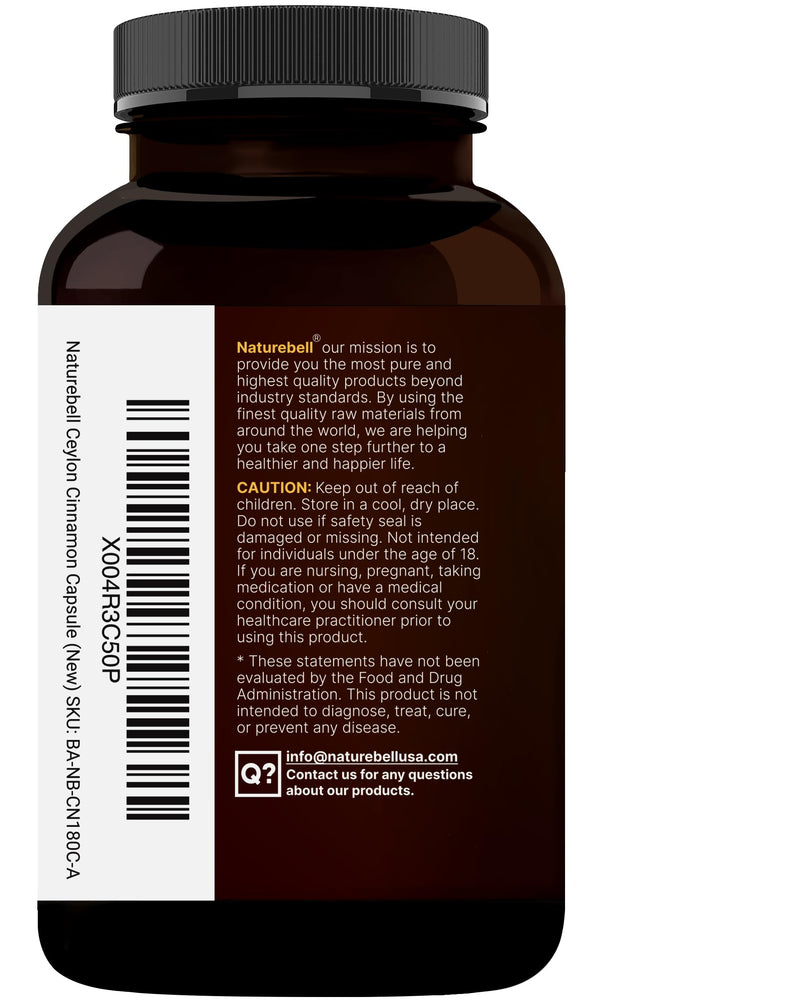 NatureBell 2 Pack Ceylon Cinnamon 9000mg Per Serving + Organic Bitter Melon – 480 Capsules | Non-GMO, Gluten Free