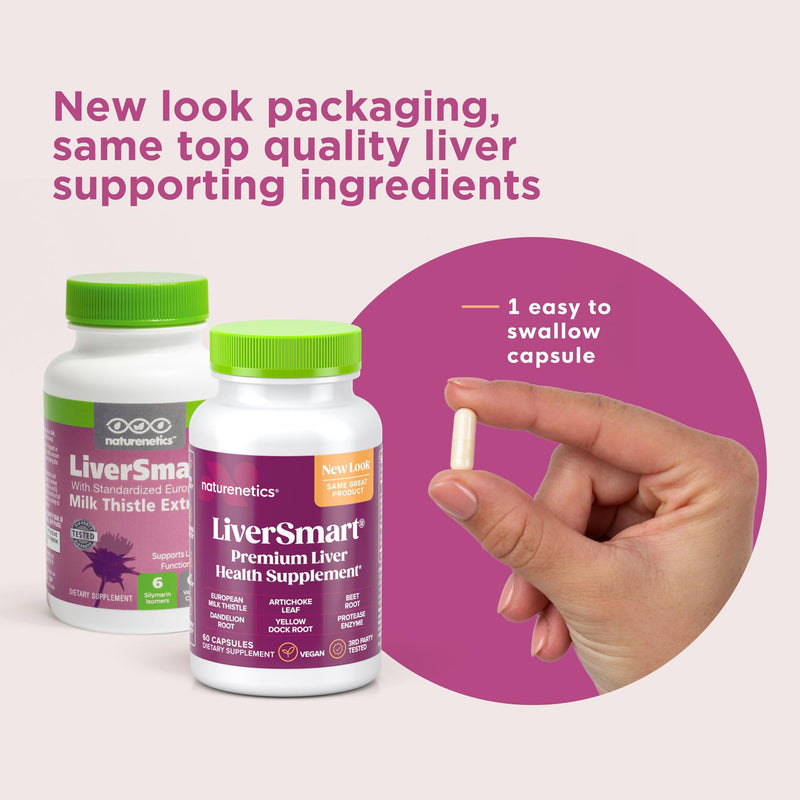Naturenetics Milk Thistle Liver Cleanse & Support – 60 Veggie Capsules – 80% Silymarin + Artichoke & Dandelion – 3 Pack