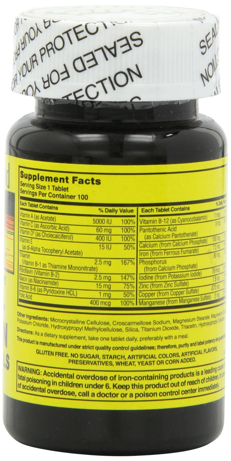 Nature's Blend NAT B Multivitamin & Min TB – 100 Count (Assorted)