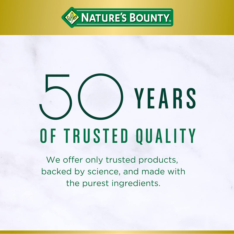 Nature's Bounty Vitamin C + Rose Hips Caplets 1000 mg | Immune Support | 100 Ct