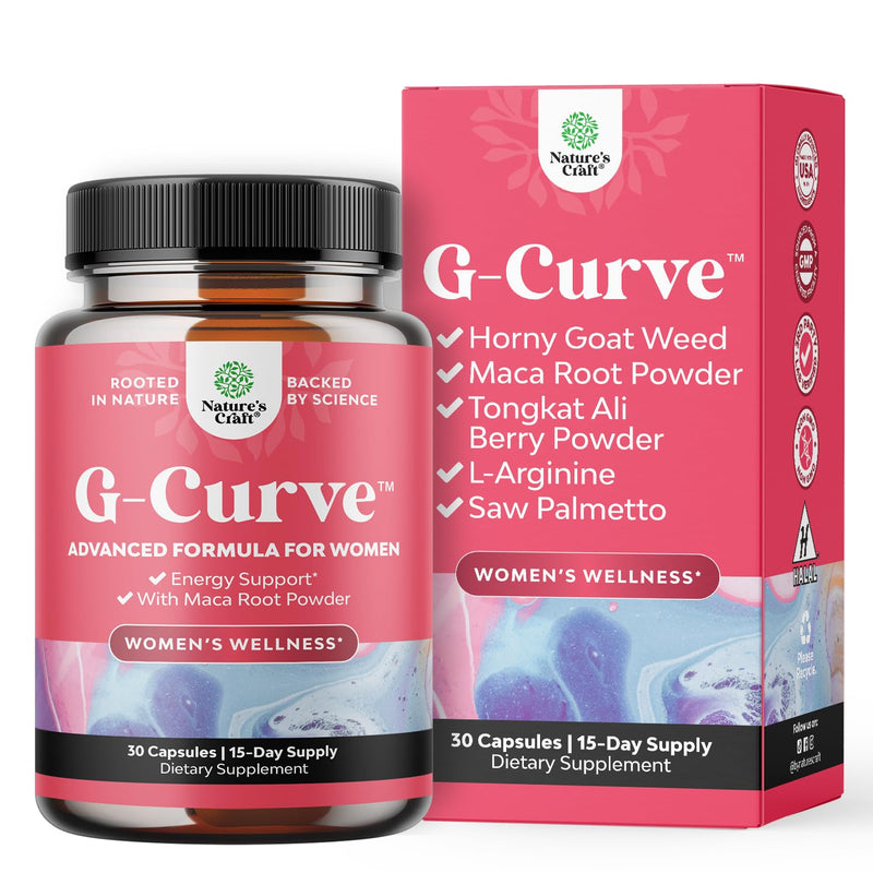 Natures Craft G Curve Horny Goat Weed for Women - Invigorating Feminine Blend