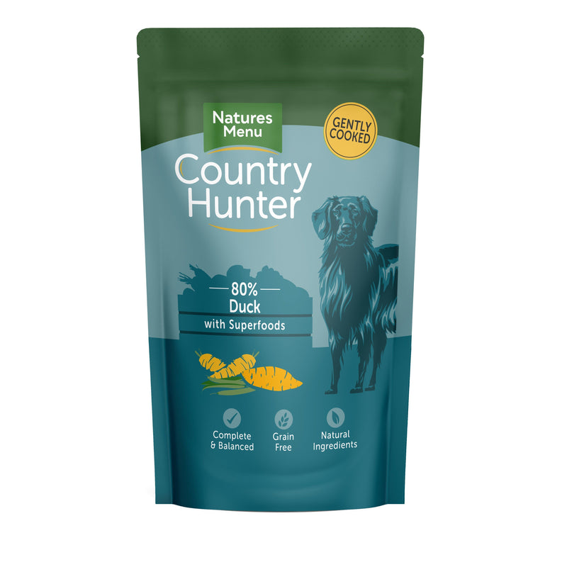 Natures Menu Ctry Hunter Dog Pch Duck 3x6x150g