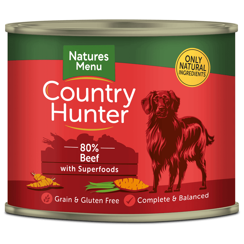 Natures Menu Country Hunter Beef Tins 600g - Case of 6
