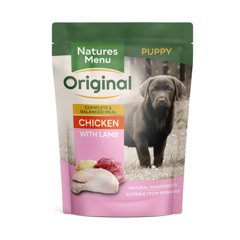Natures Menu Dog Junior Pch Chick&Lamb 8x300g