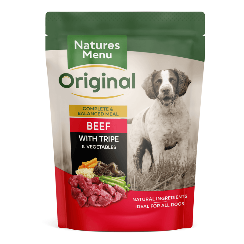 Natures Menu Dog Pch Beef & Tripe 8x300g