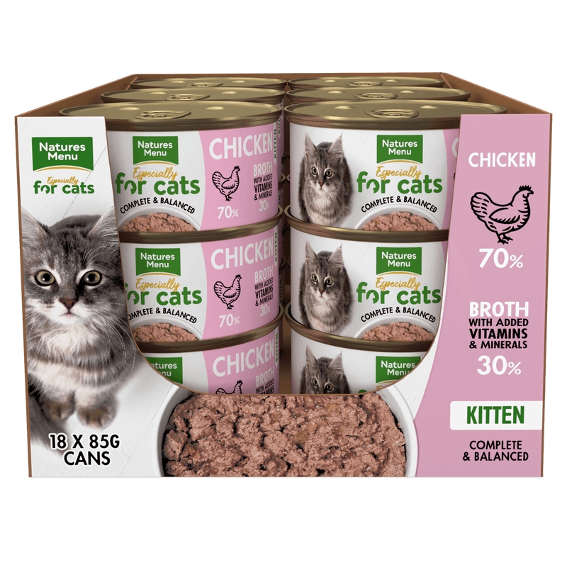 Natures Menu Kitten Chicken Tins 18x85g