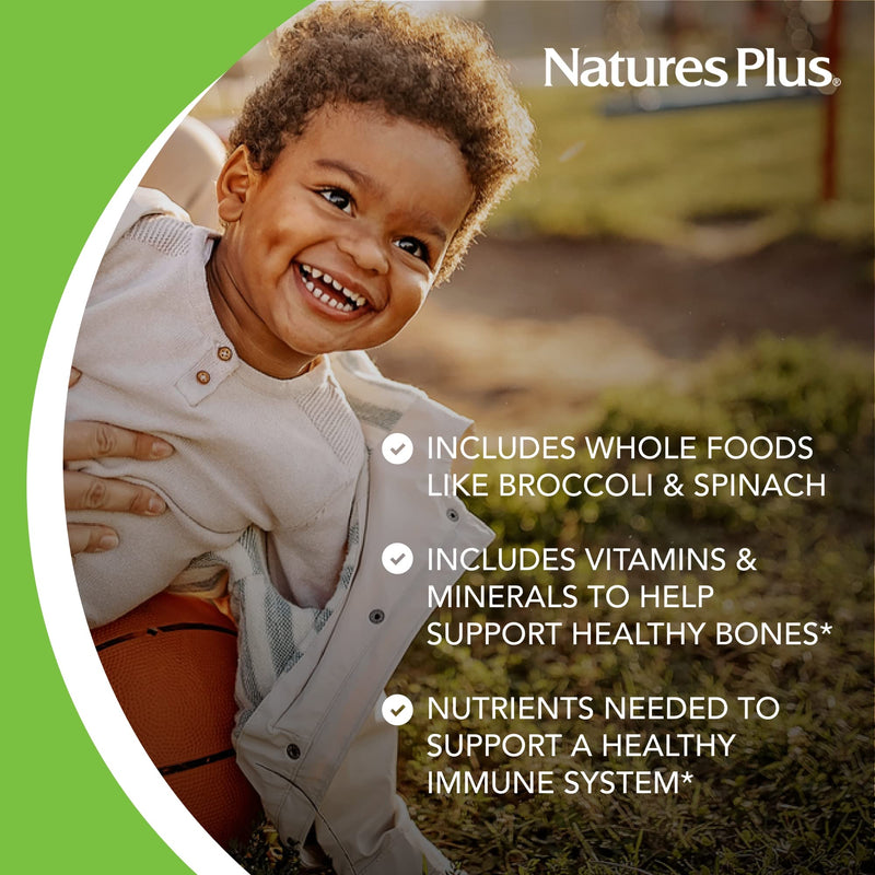 Nature's Plus Animal Parade Cherry Multivitamin for Kids – 180 Animal-Shaped Chewables, 90 Servings