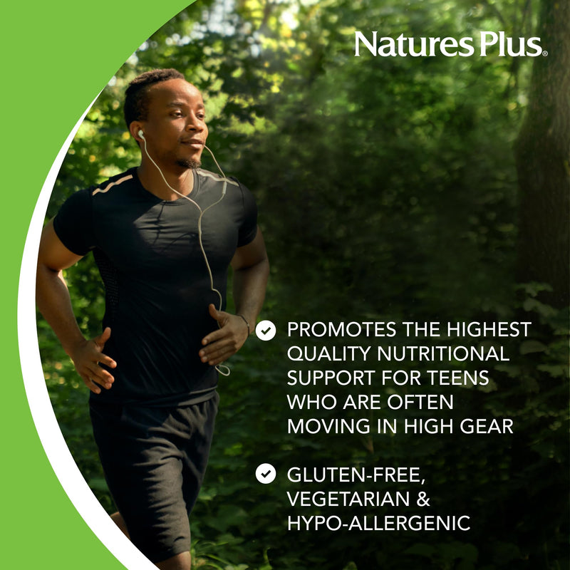 Source of Life Adult Multivitamin Chewables – Apple Cinnamon, 90 Wafers | Natures Plus