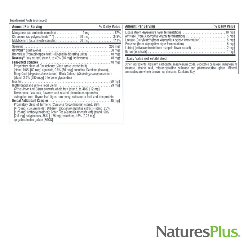 Natures Plus Source of Life Women - 60 Vegetarian Tablets | Multivitamin