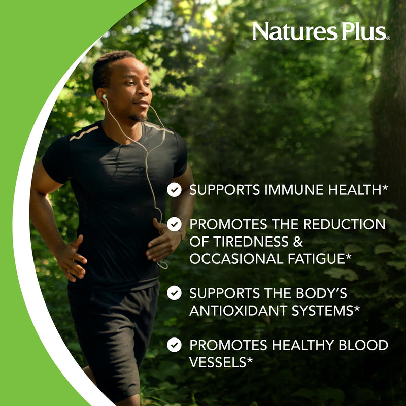 Natures Plus Vitamin C with Rose HIPS – 500 mg, 90 Veg Tablets | Corn-Free, Gluten-Free