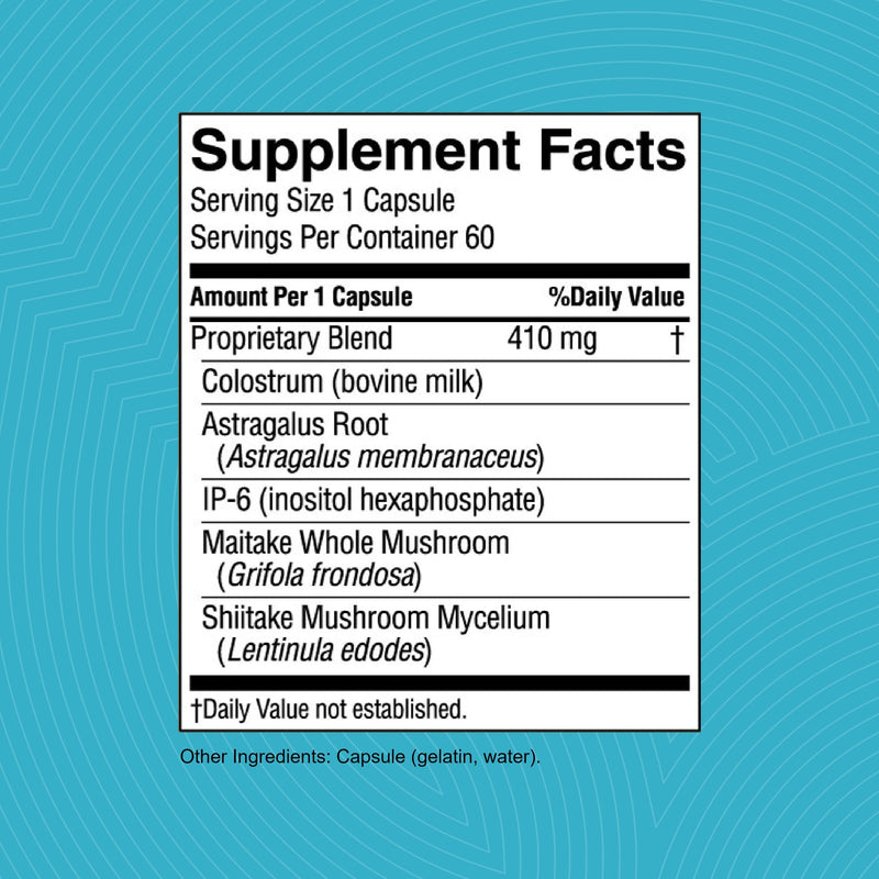 Nature's Sunshine Colostrum with Immune Factors - 60 Capsules | Immune & Gut Health