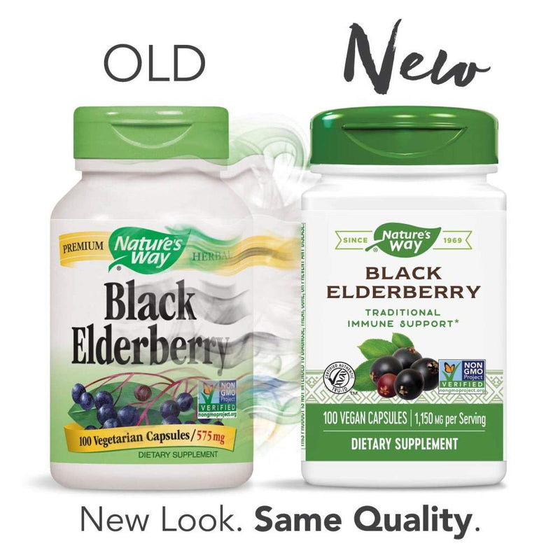 Nature's Way Elderberry 100 Caps Pack of 2 – Immune Support