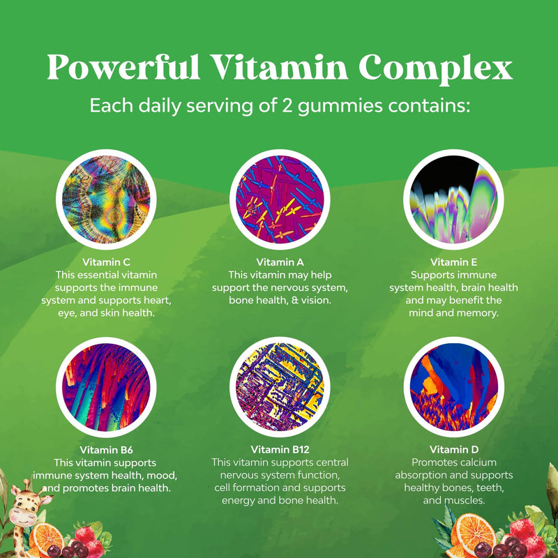 Natures Craft Plant-Based Kids Multivitamin Gummies – Immunity (180ct)