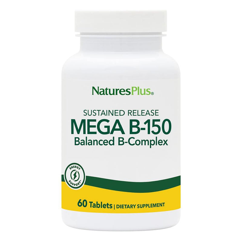 Natures Plus Mega B150 Complex - Sustained Release B-Complex (60 Veg Tablets)