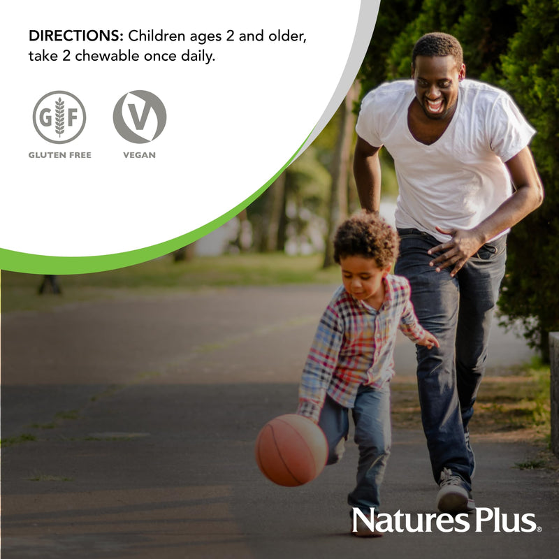 NaturesPlus Animal Parade Calcium Vanilla Sundae - 90 Chewable Tablets | Vegan, Gluten Free