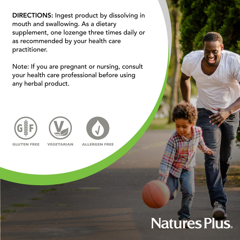 NaturesPlus Herbal Actives ImmunActin – Zinc Lozenges, Wild Cherry (Pack of 2)