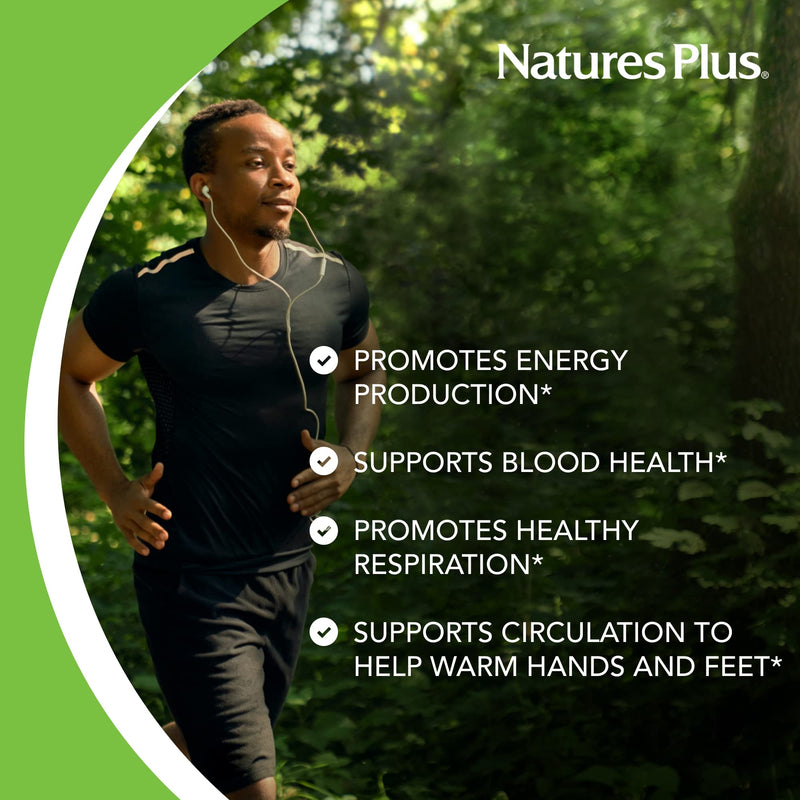 NaturesPlus Iron - 40 mg, 90 Tablets, Vegetarian & Gluten Free | 45 Servings