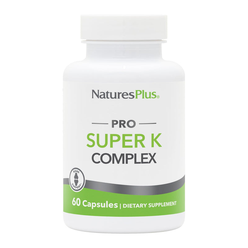 NaturesPlus PRO Super K Complex – 60 Capsules | Vitamin K1 & K2, Non-GMO, Vegan, Gluten Free