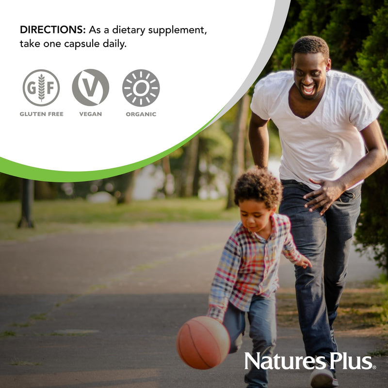 NaturesPlus Source of Life Garden Vitamin D3 & K2 – 60 Vegan Capsules | Bone, Immune & Mood Support | Gluten Free