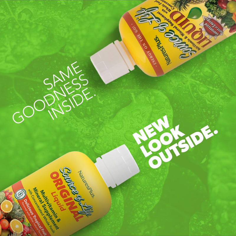Nature's Plus Source of Life Liquid — Tropical Fruit Flavor, 30 oz Wholefood Energy Booster