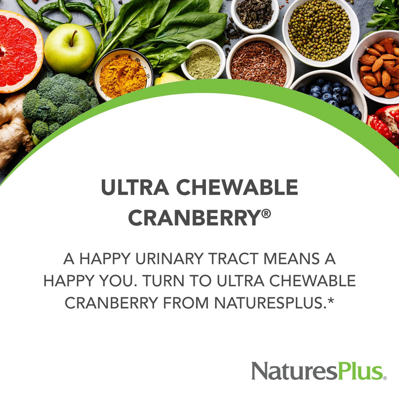 NaturesPlus Ultra Chewable Cranberry Love Berries – 2 Pack | Urinary Tract Health, Non-GMO, Gluten Free