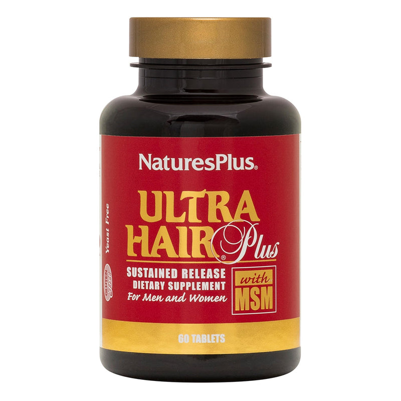 NaturesPlus Ultra Hair Plus 60 Tablets Pack of 2 | Gluten Free