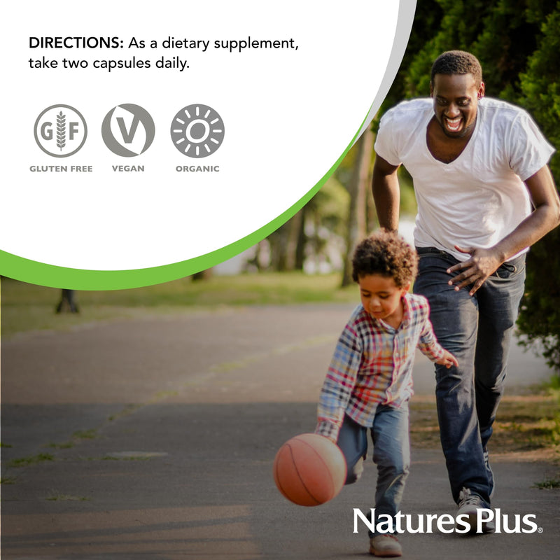 NaturesPlus Source of Life Garden Vitamin C - 60 Vegan Capsules (Pack of 2) | Immune Support | Organic, Non-GMO, Gluten Free